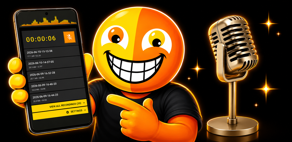 Andkon Voice Recorder feature graphic